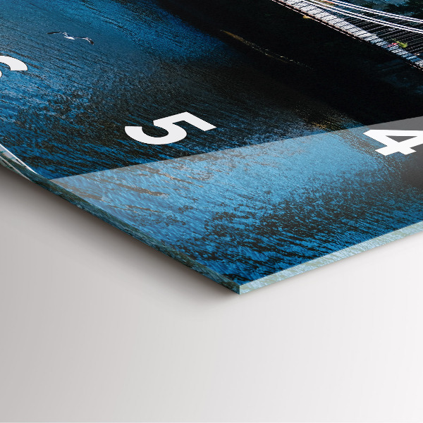 Ceas pătrat de perete din sticlă Southportland Scoția