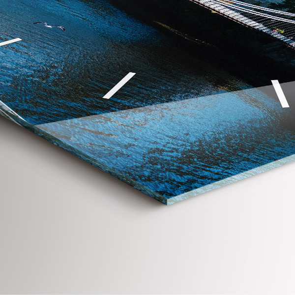 Ceas pătrat de perete din sticlă Southportland Scoția