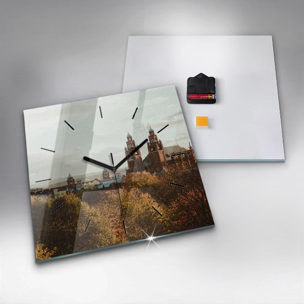 Ceas pătrat de perete din sticlă Galeria de Artă din Glasgow