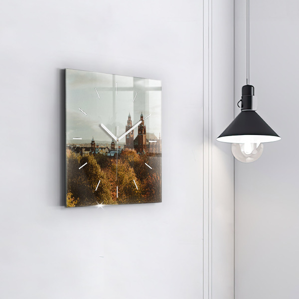 Ceas pătrat de perete din sticlă Galeria de Artă din Glasgow