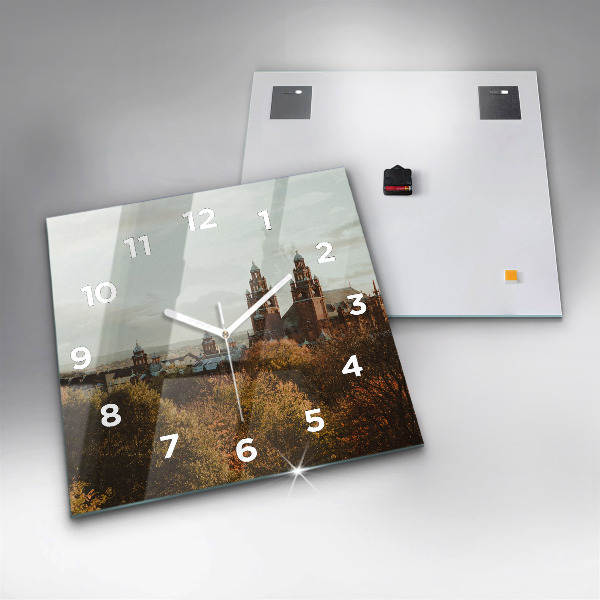 Ceas pătrat de perete din sticlă Galeria de Artă din Glasgow