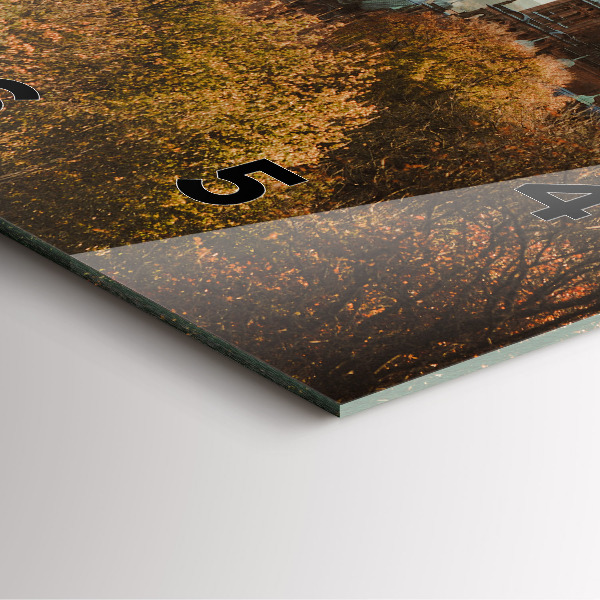 Ceas pătrat de perete din sticlă Galeria de Artă din Glasgow