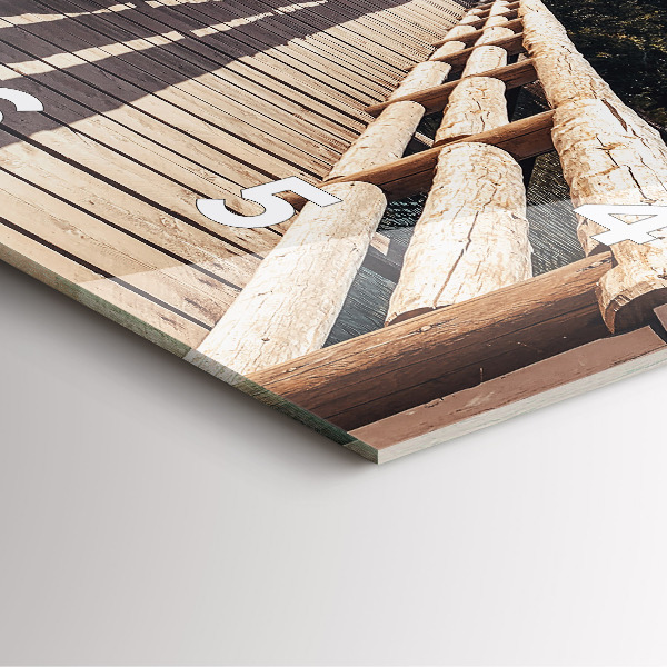 Ceas pătrat de perete din sticlă Munții din Yellowstone