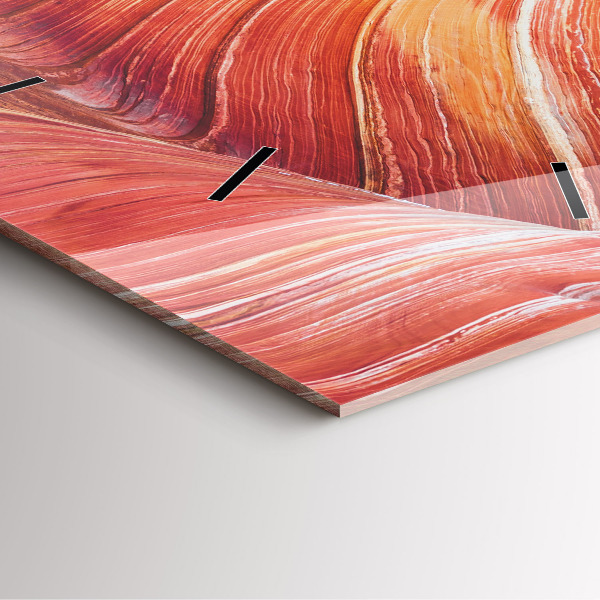 Ceas pătrat de perete din sticlă Marele Canion pitoresc