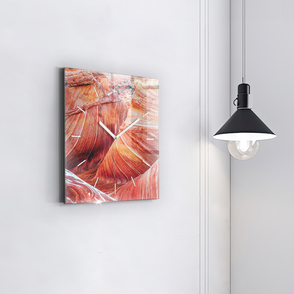 Ceas pătrat de perete din sticlă Marele Canion pitoresc