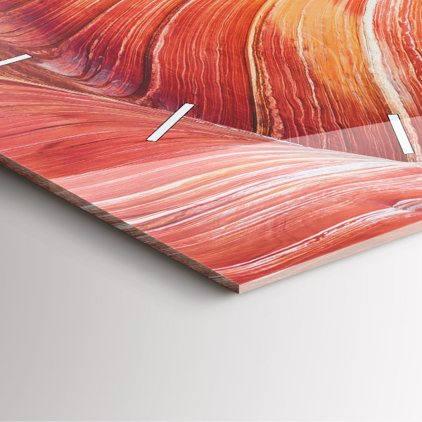 Ceas pătrat de perete din sticlă Marele Canion pitoresc