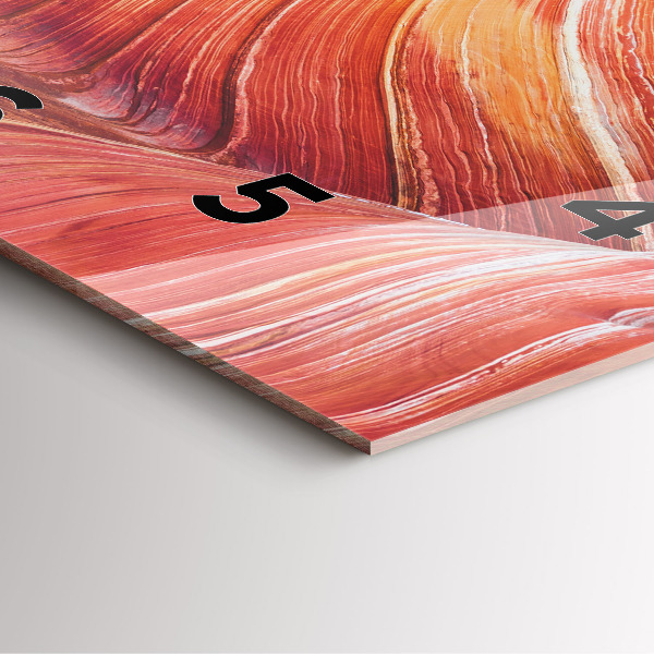 Ceas pătrat de perete din sticlă Marele Canion pitoresc