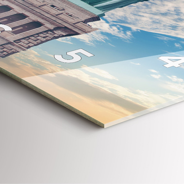 Ceas pătrat de perete din sticlă Statuia Libertății New York