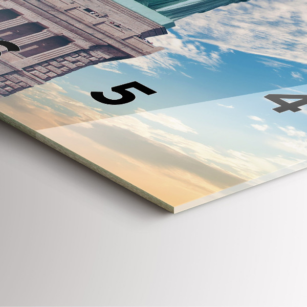 Ceas pătrat de perete din sticlă Statuia Libertății New York