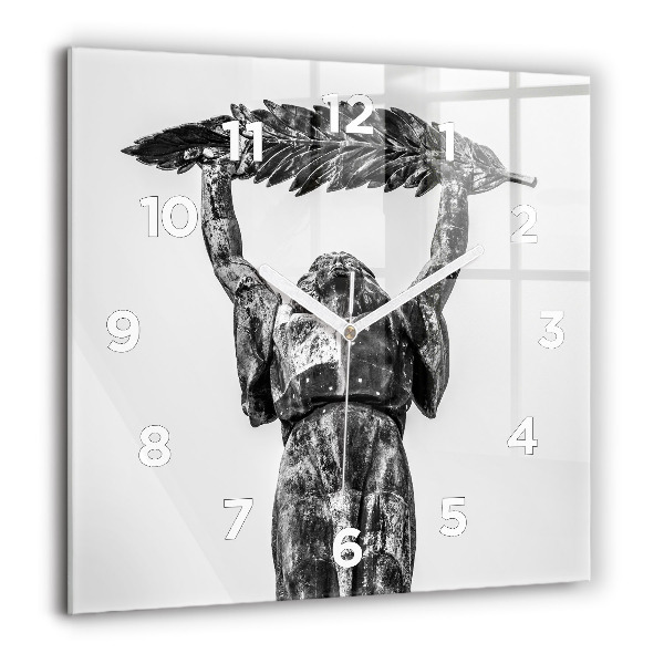 Ceas pătrat de perete din sticlă Statuia Libertății din Budapesta