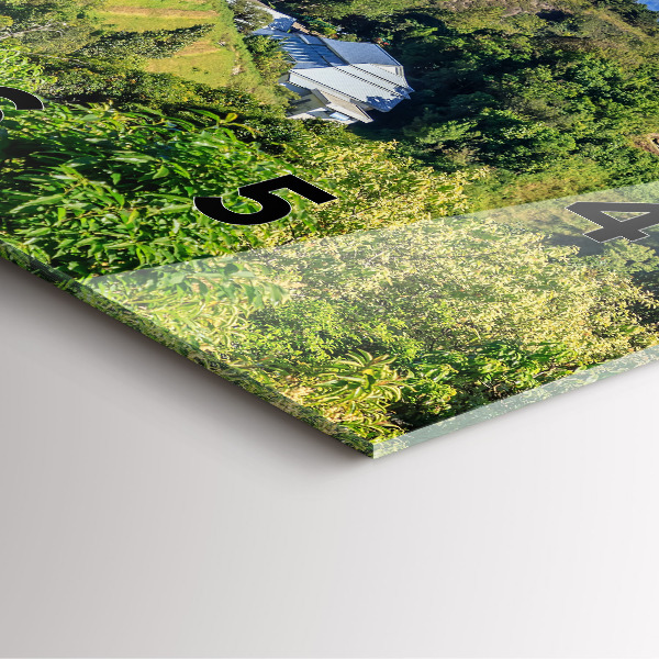 Ceas pătrat de perete din sticlă Parcul național Chiang Mai