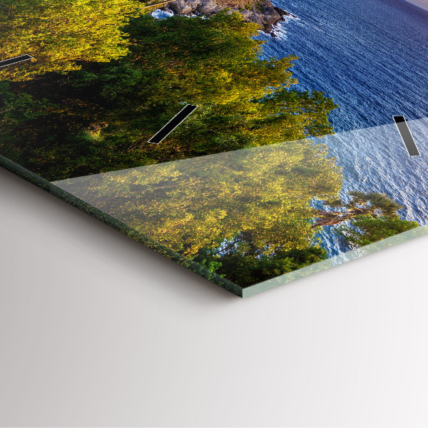 Ceas pătrat de perete din sticlă Phuket în Thailanda