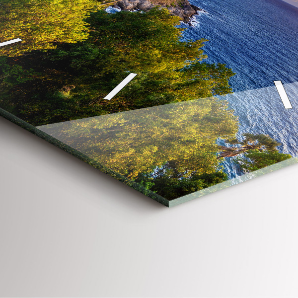 Ceas pătrat de perete din sticlă Phuket în Thailanda