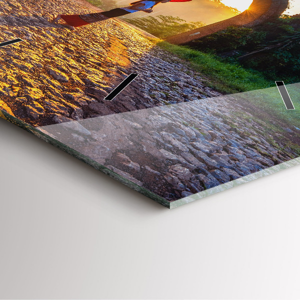 Ceas pătrat de perete din sticlă Parcul Surat Thani Thailanda