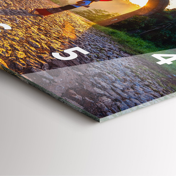 Ceas pătrat de perete din sticlă Parcul Surat Thani Thailanda