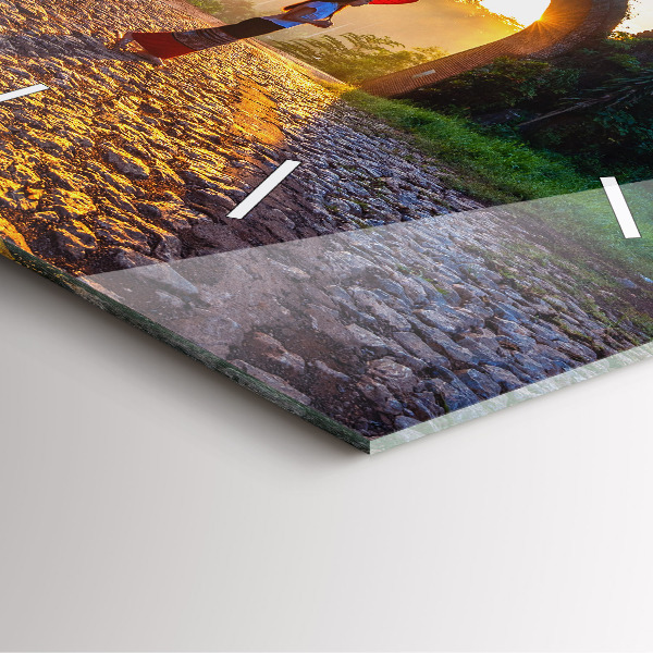 Ceas pătrat de perete din sticlă Parcul Surat Thani Thailanda