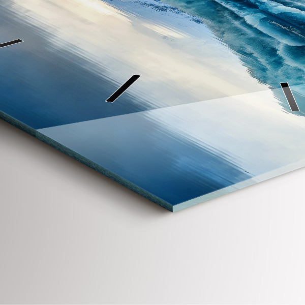 Ceas pătrat de perete din sticlă Lacul Jokulsarlon Islanda