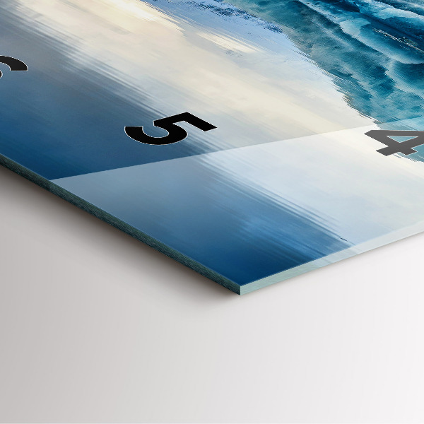 Ceas pătrat de perete din sticlă Lacul Jokulsarlon Islanda