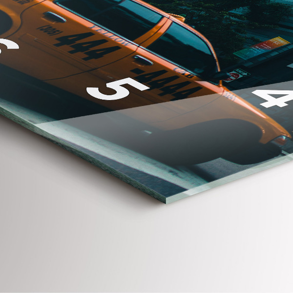 Ceas pătrat de perete din sticlă Miami, Florida