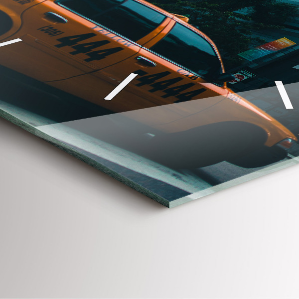 Ceas pătrat de perete din sticlă Miami, Florida