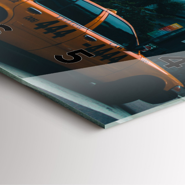 Ceas pătrat de perete din sticlă Miami, Florida