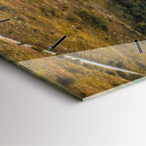 Ceas pătrat de perete din sticlă Castelul Spiš din Slovacia