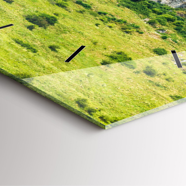 Ceas pătrat de perete din sticlă Castelul Spiš din Slovacia