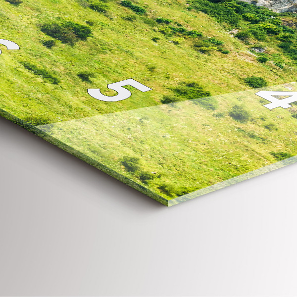 Ceas pătrat de perete din sticlă Castelul Spiš din Slovacia