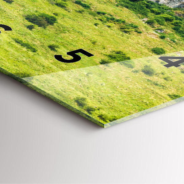 Ceas pătrat de perete din sticlă Castelul Spiš din Slovacia