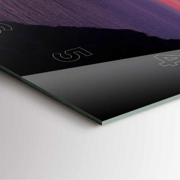 Ceas pătrat de perete din sticlă Cap de piatră