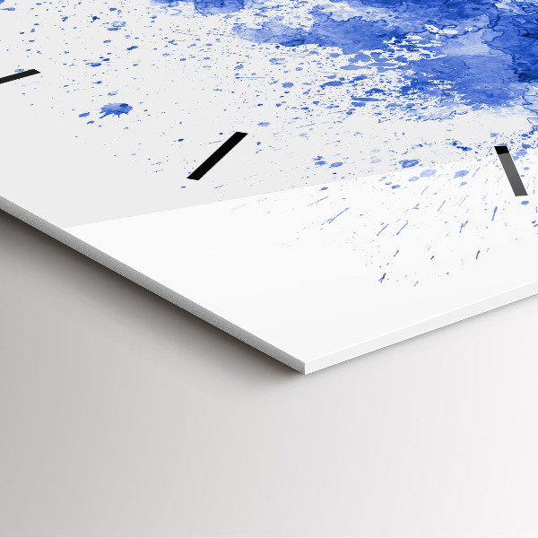 Ceas pătrat de perete din sticlă Acuarele San Antonio