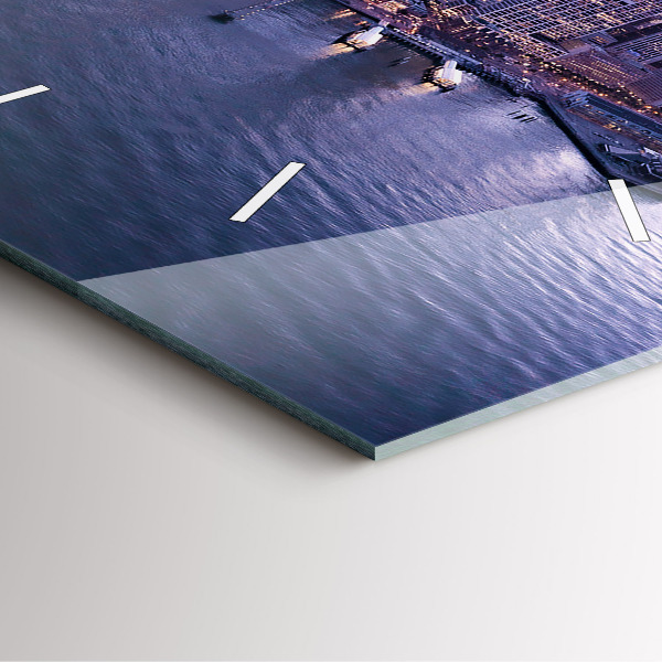 Ceas pătrat de perete din sticlă Vedere din San Francisco