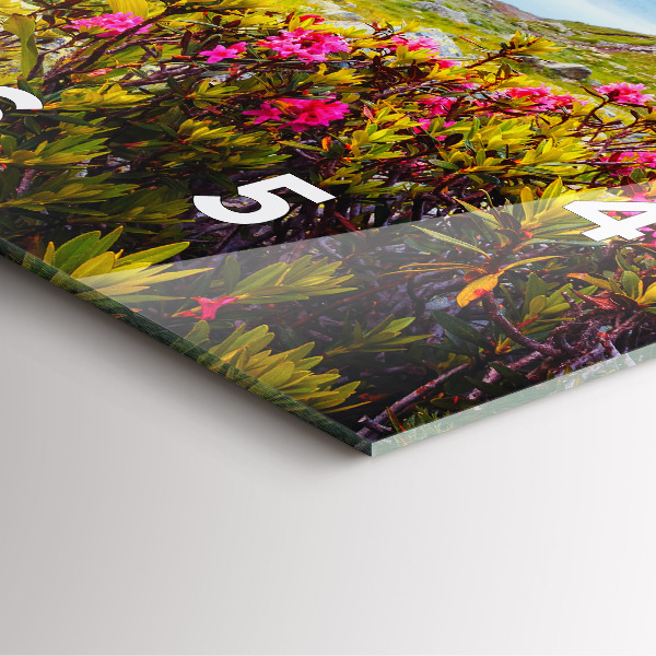 Ceas pătrat de perete din sticlă Ghețarul Mont Blanc Chamonix