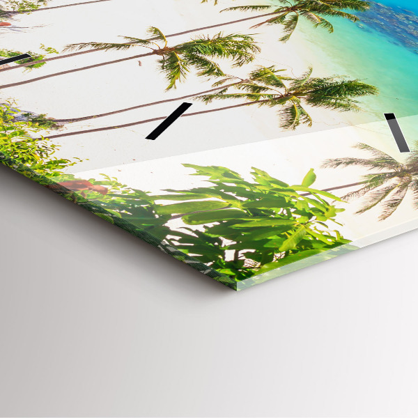 Ceas pătrat de perete din sticlă Parcul național Thailanda