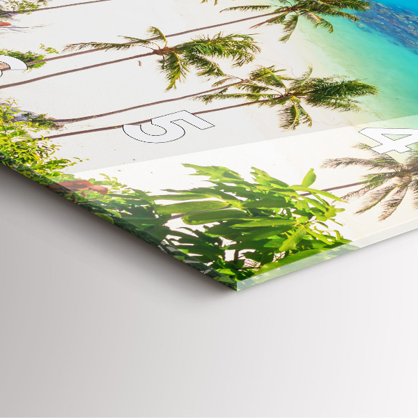 Ceas pătrat de perete din sticlă Parcul național Thailanda