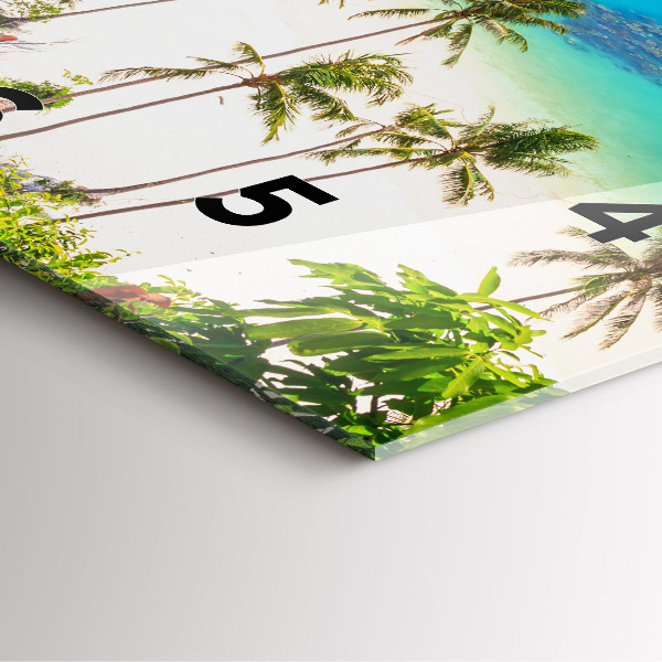 Ceas pătrat de perete din sticlă Parcul național Thailanda