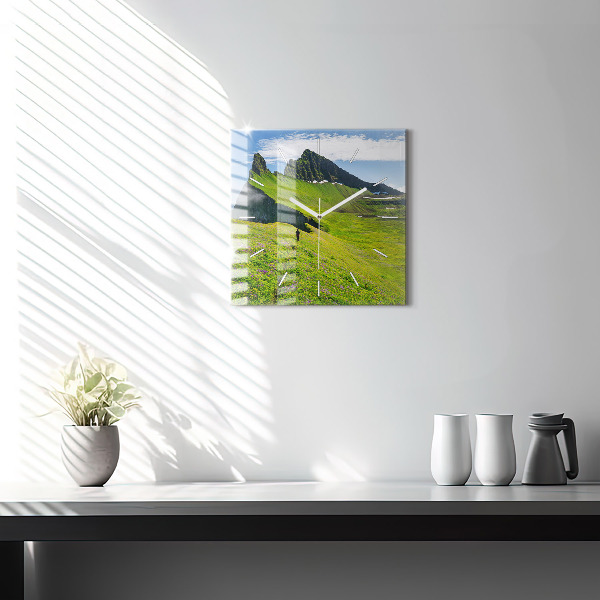 Ceas pătrat de perete din sticlă Rezervația Hornstrandir Islanda