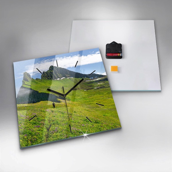 Ceas pătrat de perete din sticlă Rezervația Hornstrandir Islanda