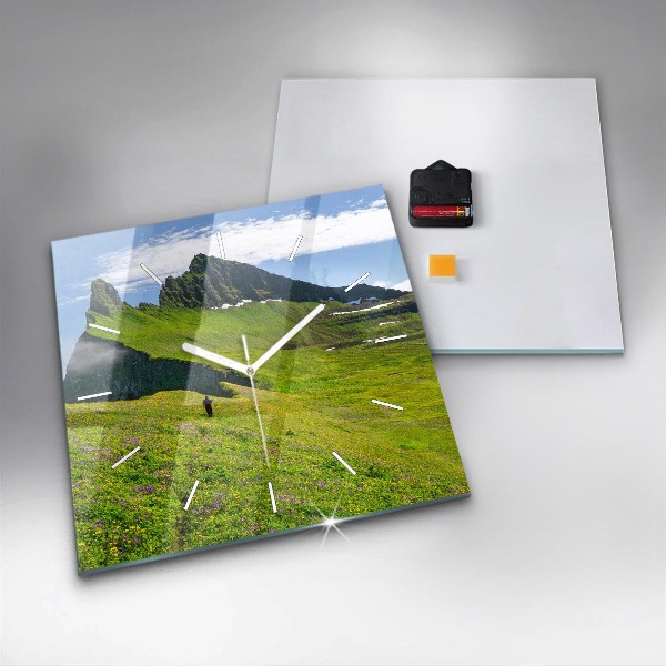 Ceas pătrat de perete din sticlă Rezervația Hornstrandir Islanda