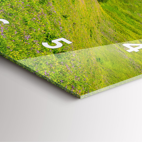 Ceas pătrat de perete din sticlă Rezervația Hornstrandir Islanda