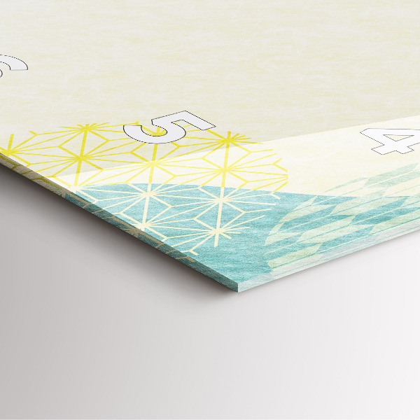 Ceas pătrat de perete din sticlă Rama cu modele