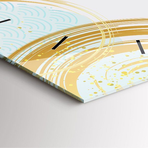 Ceas pătrat de perete din sticlă Model decorativ