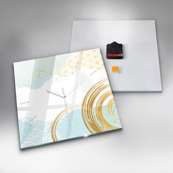 Ceas pătrat de perete din sticlă Model decorativ