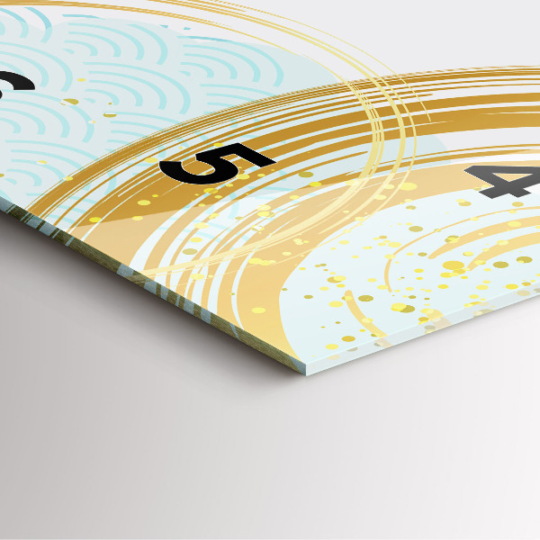 Ceas pătrat de perete din sticlă Model decorativ