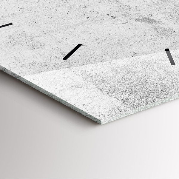 Ceas pătrat de perete din sticlă Perete de beton