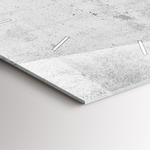 Ceas pătrat de perete din sticlă Perete de beton