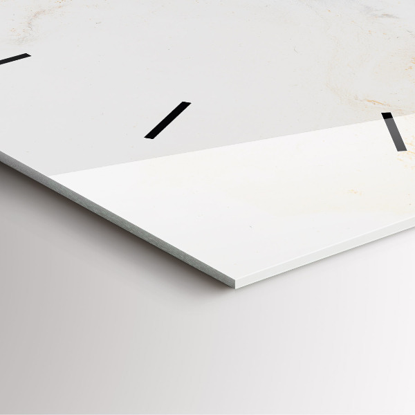 Ceas pătrat de perete din sticlă Marmură artistică