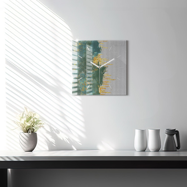 Ceas pătrat de perete din sticlă Model decorativ