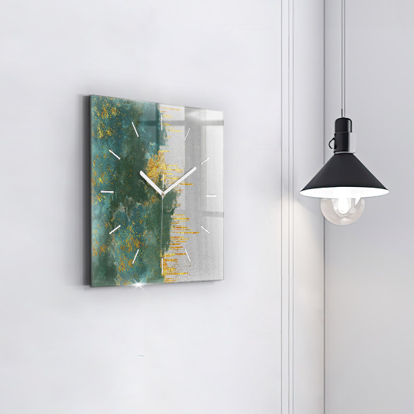 Ceas pătrat de perete din sticlă Model decorativ