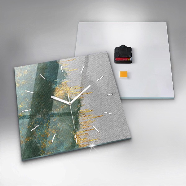 Ceas pătrat de perete din sticlă Model decorativ